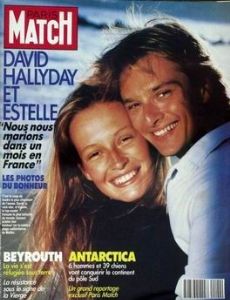 David Hallyday and Estelle Lefebure