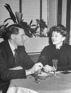 Myrna Loy and John Hertz, Jr.
