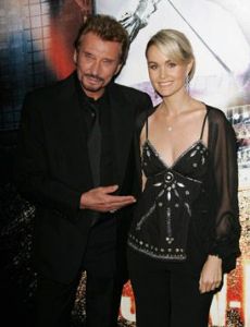 Johnny Hallyday and Laeticia Boudou