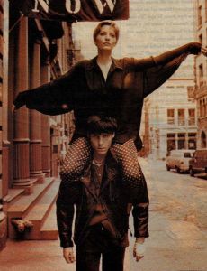Lucie De La Falaise and Marlon Richards