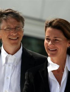 Bill Gates and Melinda French