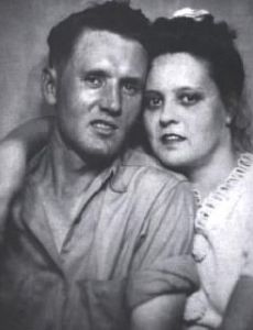 Gladys Presley and Vernon Presley