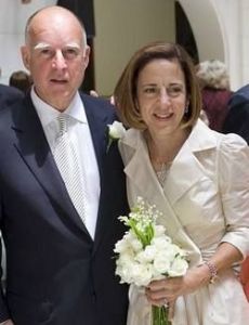 Jerry Brown and Anne Gust