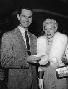 Johnny Carson and Joan Morrill Wolcott