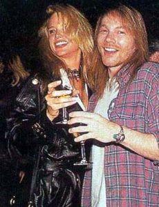 Axl Rose and Jennifer Driver