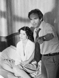 Francois Truffaut and Fanny Ardant