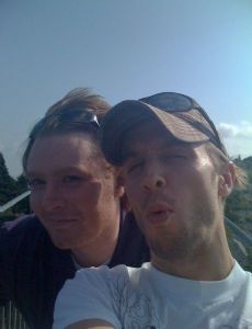 Clay Aiken and Devin Finn