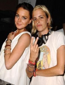 Lindsay Lohan and Samantha Ronson