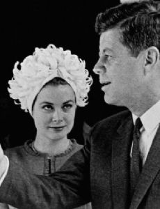 Grace Kelly and John Kennedy