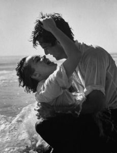 Terry Moore and Robert Wagner