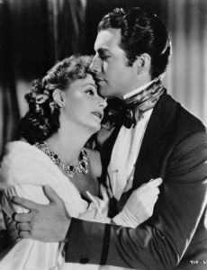 Greta Garbo and Robert Taylor