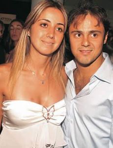 Felipe Massa and Rafaela Bassi