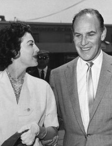 Sydney Guilaroff and Ava Gardner