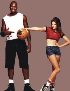 Shaquille O'Neal and Cindy Crawford