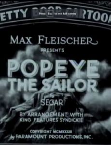 List Of Popeye The Sailor Theatrical Cartoons - FamousFix List