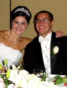 Dominique Moceanu and Michael Canales