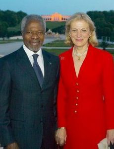 Kofi Annan and Nane Lagergren