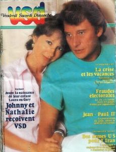Johnny Hallyday and Nathalie Baye