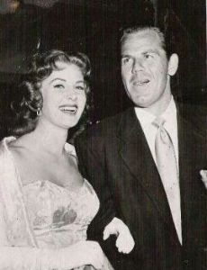 Rhonda Fleming and Lew Morrell