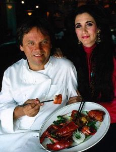 Wolfgang Puck and Barbara Lazaroff