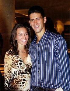 Novak Djokovic and Jelena Ristic