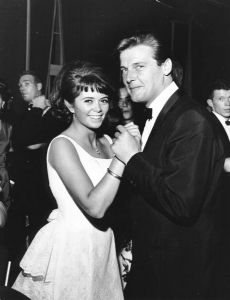 Wencke Myhre and Roger Moore