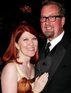 Kate Flannery and Chris Haston