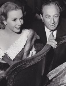 Leonard Goldstein and Piper Laurie