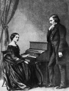 Clara Schumann and Robert Schumann