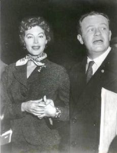 Joseph Mankiewicz and Ava Gardner