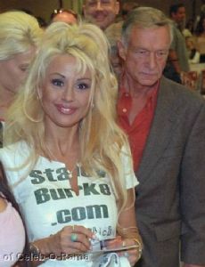 Stacy Burke and Hugh Hefner