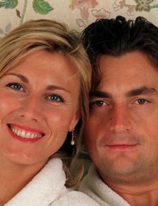 Henri Leconte and Marie Sara