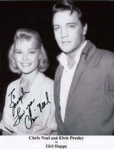 Chris Noel and Elvis Presley