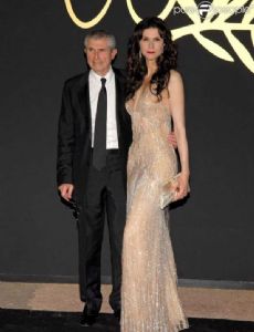 Claude Lelouch and Alessandra Martines