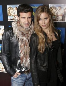 Luis Figo and Helen Svedin