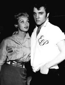 Venetia Stevenson and Elvis Presley