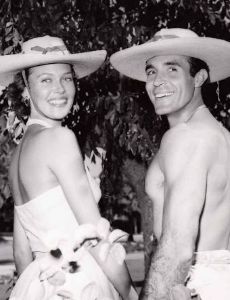 Ricardo Montalban and Georgiana Young