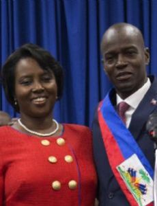 Jovenel Moïse and Martine Moïse