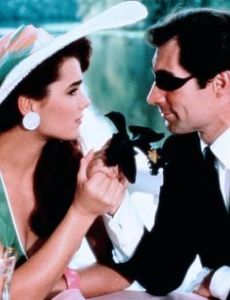 Brooke Shields and Timothy Dalton