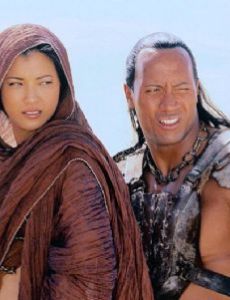Dwayne Johnson and Kelly Hu