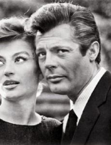 Anouk Aimee and Marcello Mastroianni