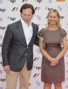 Christian Horner and Beverley Allen
