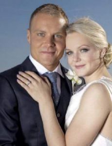 Valtteri Bottas and Emilia Pikkarainen