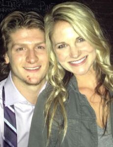Torey Krug and Melanie Flood