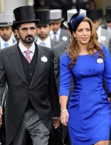 Mohammed bin Rashid Al Maktoum and Haya bint Al Hussein