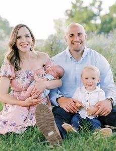 Rex Burkhead and Danielle Wiggans