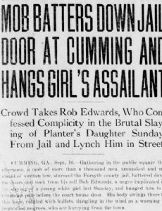 1912 Racial Conflict of Forsyth County, Georgia