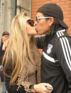 Marcela Muñoz (model) and Dayro Moreno