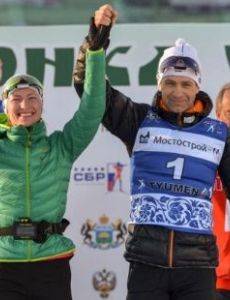 Darya Domracheva and Ole Bjørndalen