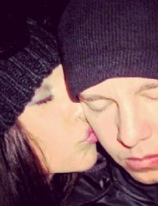 Joey Jordison and Amanda Victoria (model)